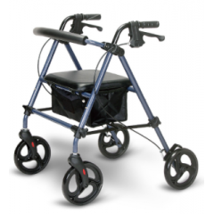 zusammenklappbarer Rollator mit Sitz