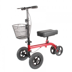 Schrittlänge auf dem Knie-Rollator